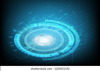 Vector Isometric circuit communication concept for technology background