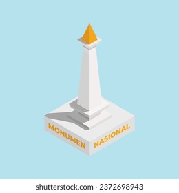 Vektor-Isometrisches Design Monas Jakarta