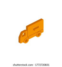 Vector isometric  fast delivery  icon on a white background