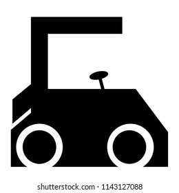 Vector isometric icon representing vibration roller 