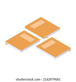 Vector Isometric Illustration of Book