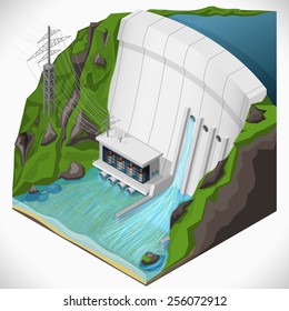 Hydroelectric Stock Vectors, Images & Vector Art | Shutterstock