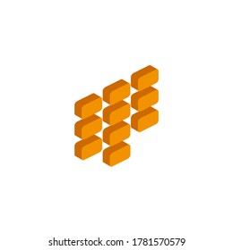 Vektorisometrische Tastatur   Symbol auf weißem Hintergrund