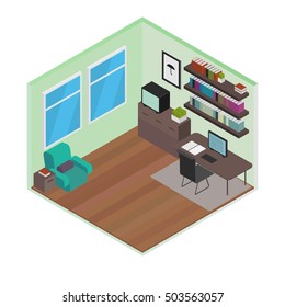 Vector Isometric Office