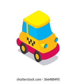 Vector isometric taxi icon
