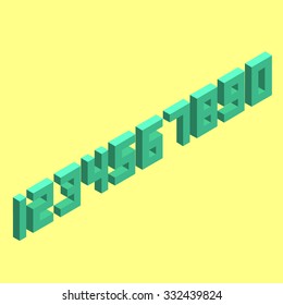 Vector Isometric Voxel Flat Numbers