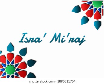 vector of isra' mi'raj. illustration of al-Isra wal-Miʿraj. the night journey of prophet muhammad.good for banner,website,greeting card,etc.