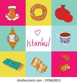 Vector Istanbul background.
