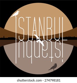 Vector Istanbul Silhouette. Illustration