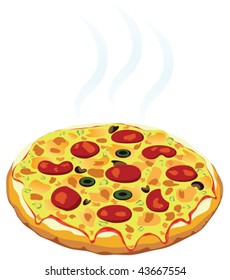 vector italian pizza