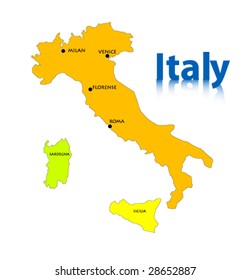 vector Italy map