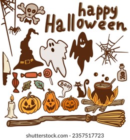 Vector Items Illustration Halloween collections