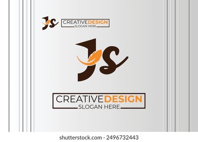 vector j Letter minimalist creative business company Logo Design Free Icon 