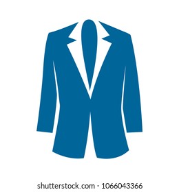 Vector Jacket Icon, Woman Clothing Fashion, Female Suit - Coat Illustration Isolated