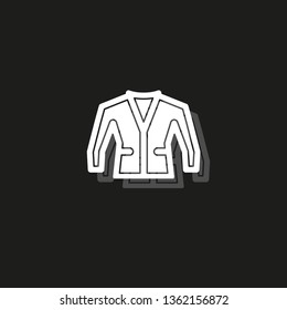 vector jacket illustration isolated - clothing wear fashion