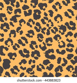 Vector jaguar pattern. Animal texture on white background.
