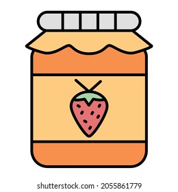 Vector Jam Filled Outline Icon Design
