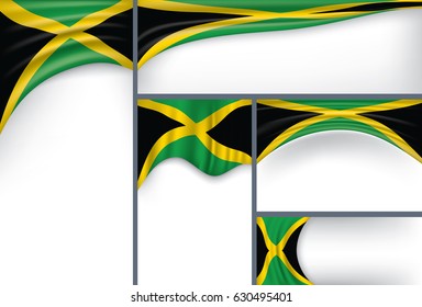 Vector Jamaica Flag, Jamaican Colors (Vector Art)