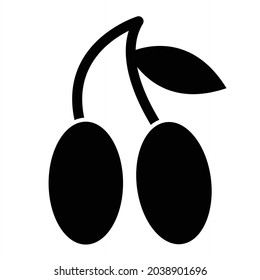  Vector Jambolan Glyph Icon Design

