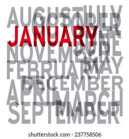 Vector january background