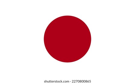 Vector JAPAN flag, official colours, illustration. EPS10. vector background of JAPAN flag, 
JAPAN Flag in circle