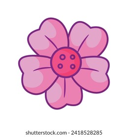 vector flor sakura de japón sobre fondo blanco