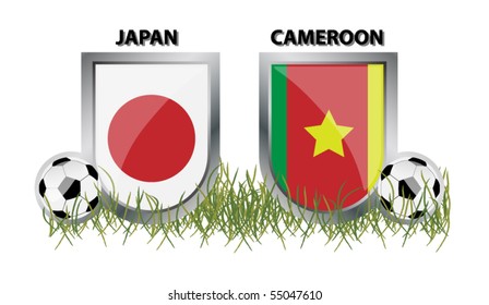 vector japan vs cameroon