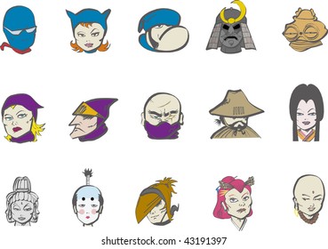 vector japanese character