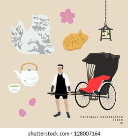 Vector Japanese culture illustration