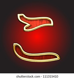 Vector Japanese figure