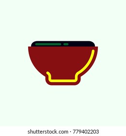 Vector Japanese Food Miso Soup