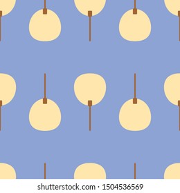Vector Japanese hand fans seamless pattern