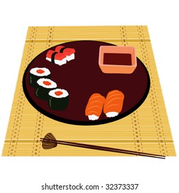 vector japanese kitchen