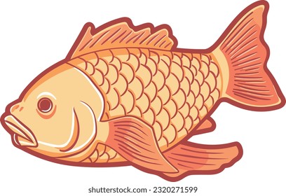 vector japanese taiyaki dessert illustration