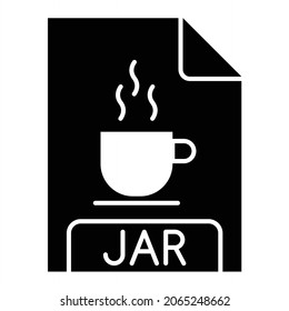  Vector JAR Glyph Icon Design
