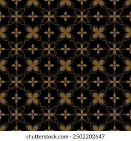 Vector Javanese ethnic batik pattern template with a beautiful and elegant natural color combination
