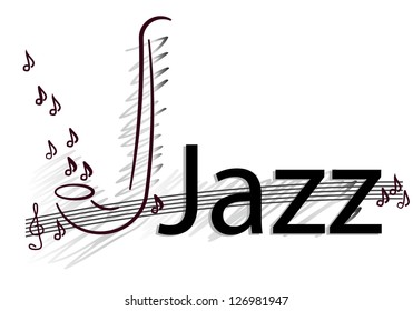 Vector jazz background