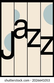 Vector Jazz festival poster template illustration