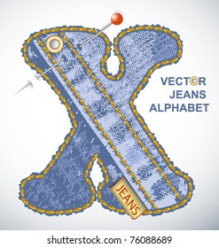 Vector jeans alphabet See similar in my portfolio