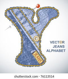 Vector jeans alphabet See similar in my portfolio