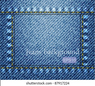 Vector jeans background