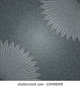 Vector jeans  background with delicate lace