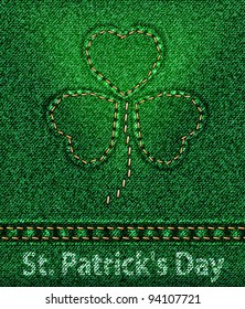 vector Jeans St. Patrick's Day Shamrock