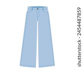 Vector jeans. Women