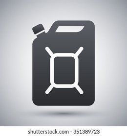 Vector jerrycan of fuel icon