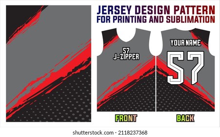 Vektorjersey-Hintergrund-Design für Sportteam. Jersey-Muster für Druck und Sublimation