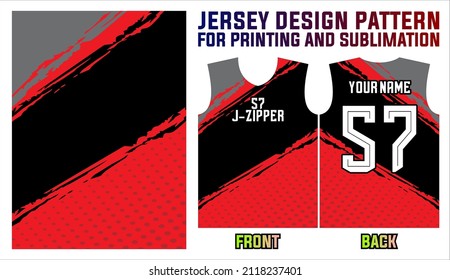 Vector Jersey Background Design For Sports Team. Jersey Printing And Sublimation Template Pattern