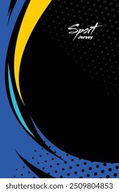 Plano de fundo do projeto da camisa do vetor preto para sublimação EPS 10