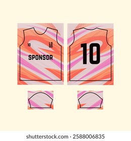 vector jersey design in modern and abstract style	
