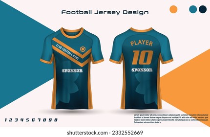 Vector Jersey Mockup free With Flower pattern and Dark Blue with Dark Yellow Color Combination
